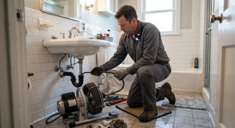 Drain Clog Blockage Clearing