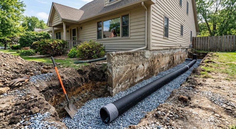 Interior Foundation Drains Installation