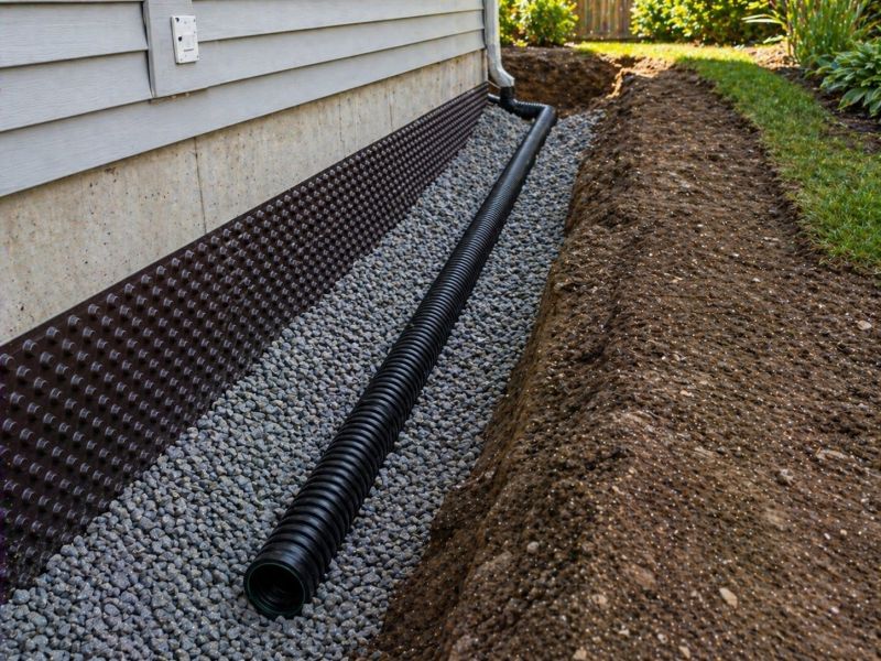 Interior Foundation Drains Installation
