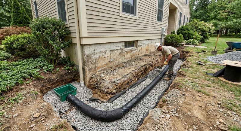 Interior Foundation Drains Installation