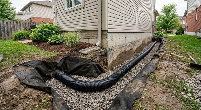 Interior Foundation Drains Installation