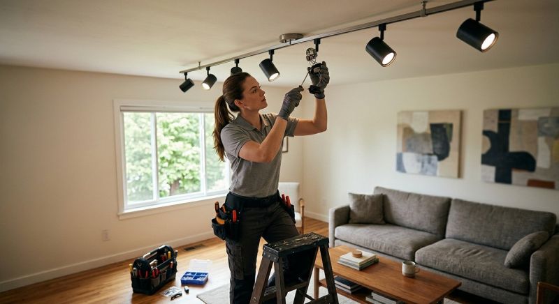 Track Lighting Installation
